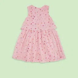 Pantaloons Junior Pink Floral Print Dress image 2