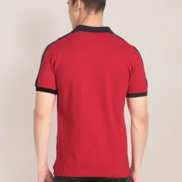 U.S. Polo Assn. Red Cotton Slim Fit Polo T-Shirt image 2