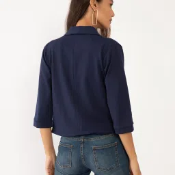 Zink London Navy Regular Fit Jacket image 2