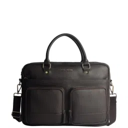 Gauge Machine Brown PU Medium Laptop Messenger Bag image 1