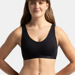 Jockey ES04 Women's Wirefree Padded Super Combed Cotton Full Coverage Sleep Bra image 1