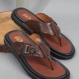 ID Men's Brown Thong Sandals-image-64
