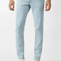 Van Heusen Blue Cotton Regular Fit Jeans image 1
