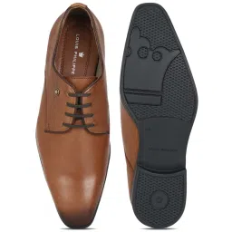 Louis Philippe Men's Brown Derby Shoes image 3