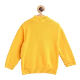 Gini & Jony Kids Yellow Self Sweater image 2