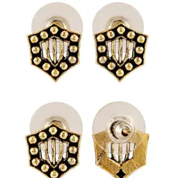 Voylla Gold Fringes Dramatic Fringe Necklace & Earring Set image 5