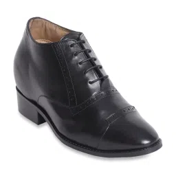 Celby Men's Height Increasing Black Derby Boots image 1