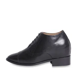 Celby Men's Height Increasing Black Derby Boots image 2