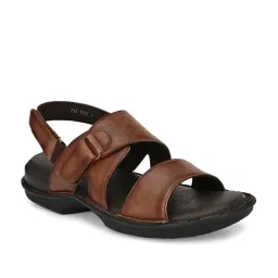Hitz Men's Brown Back Strap Sandals image 1