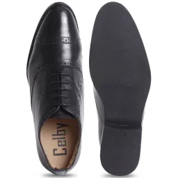 Celby Men's Height Increasing Black Derby Boots image 3