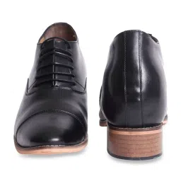Celby Men's Height Increasing Black Oxford Boots image 4