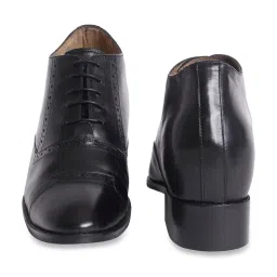 Celby Men's Height Increasing Black Derby Boots image 4