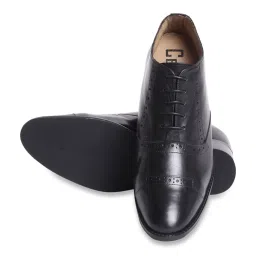 Celby Men's Height Increasing Black Derby Boots image 5