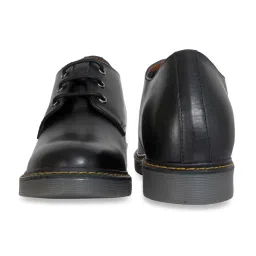Celby Men's Height Increasing Black Derby Shoes image 4
