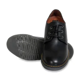 Celby Men's Height Increasing Black Derby Shoes image 5