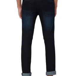 Mufti Blue Super Slim Fit Lightly Washed Jeans image 2