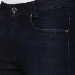 Mufti Blue Super Slim Fit Lightly Washed Jeans image 4