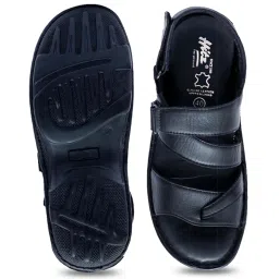 Hitz Men's Black Back Strap Sandals image 3