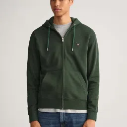 GANT Green Hooded Sweatshirt image 1