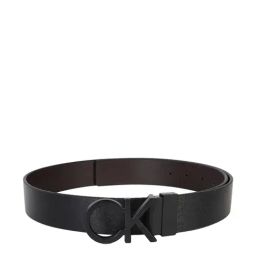 CALVIN KLEIN Brown & Black Logo Leather Reversible Belt-picture-37