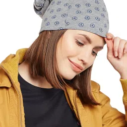 Vimal Jonney Multicolor Printed Beanies Set of 3 image 3