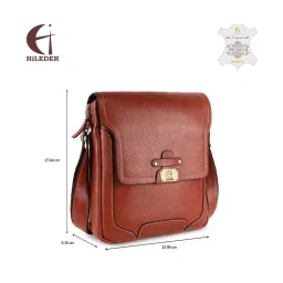 HiLEDER Tan Solid Medium Cross Body Bag image 4