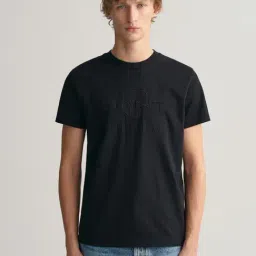 GANT Solid Round Neck Regular Fit T-Shirt-image-52