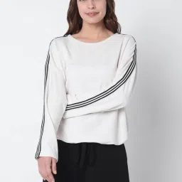 Vero Moda White Relaxed Fit Sweatshirt image 1