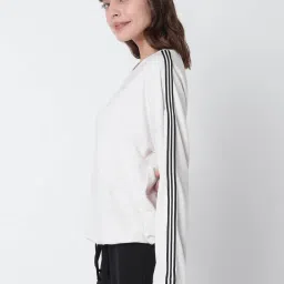Vero Moda White Relaxed Fit Sweatshirt image 3