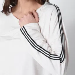 Vero Moda White Relaxed Fit Sweatshirt image 5