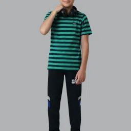 Van Heusen Regular Fit Smart Tech Easy Stain Release T-Shirt - Navy & Turquoise image 4