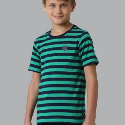 Van Heusen Regular Fit Smart Tech Easy Stain Release T-Shirt - Navy & Turquoise image 3