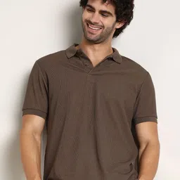 Campus Sutra Men Self Design Polo Collar Cotton T-shirt-picture-29