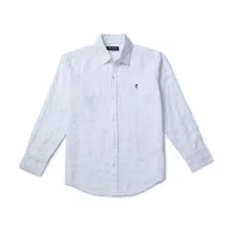 Gini & Jony Kids White Cotton Regular Fit Full Sleeves Shirt image 1