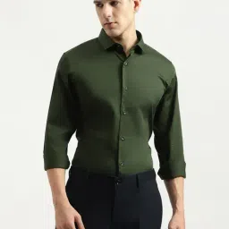 United Colors Of Benetton Green Cotton Slim Fit Shirt-picture-18