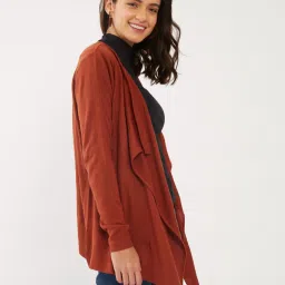 Zink London Rust Full Sleeves Shrug image 4
