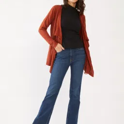 Zink London Rust Full Sleeves Shrug image 5