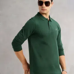 Thomas Scott Bottle Green Regular Fit Polo T-Shirt image 4