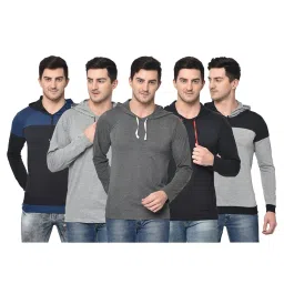 Vimal Jonney Multicolor Slim Fit T-Shirt (Pack of 5) image 1