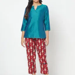 Fabindia Red Cotton Printed Pants image 5
