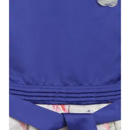 Butterfly Blush Kids Blue & White Printed Dress image 3