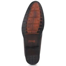 Metro Men's Brown Formal Slip-Ons image 4
