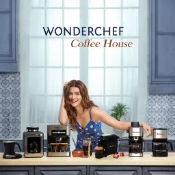 Wonderchef Regalia Black & Silver Coffee Maker with Grinder (63154558) image 2