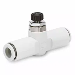 SMC AS2 Series Threaded Pneumatic Silencer Exhaust Restrictor Function Fitting, R 1/4 Inlet Port, 8 mm Tube Inlet, AS2051FM-08 image 1