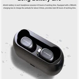Hammer Solo Truly Wireless Earbuds TWS Bluetooth 5.0 with 300 mAh Charging Case (Black) image 4