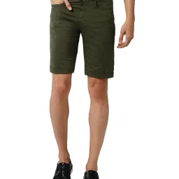 Peter England Olive Shorts image 1