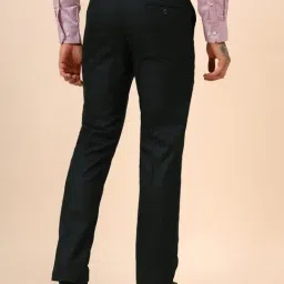 Cantabil Dark Green Regular Fit Checks Trousers image 2