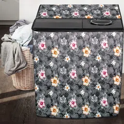 The Furnishing Tree Grey Printed Washing Machine Cover image 5