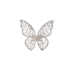 Zoey Silver-Plated AD-Studded Finger Ring image 2