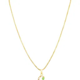 Anek goods Gold-Toned Stainless Steel Crystals Statement Necklace-image-7